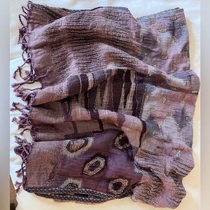 J. Jill Beaded Scarf | Cotton Blend (never worn!)